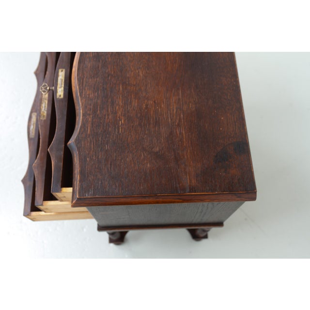 Antique Danish Oak Chest of Drawers, 1910s For Sale - Image 18 of 18