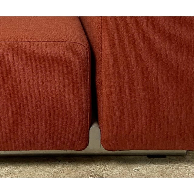 Knoll Kazuhide Takahama Suzanne Lounge Chair Rust Textured Fabric