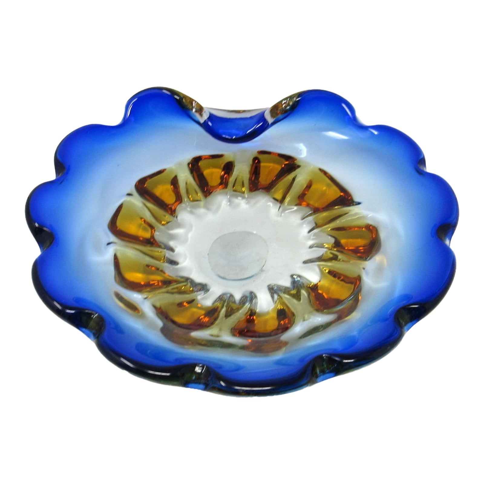 1970s HandBlown Glass Ashtray Chairish