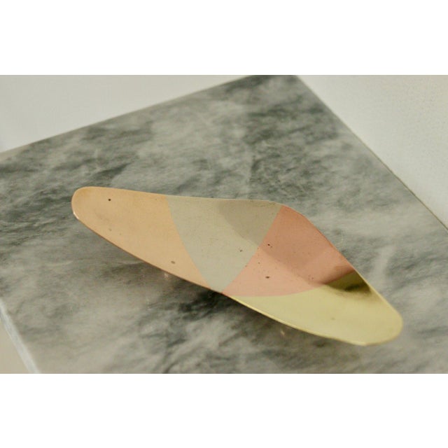Vintage Mixed Precious Metal Dish For Sale - Image 5 of 8