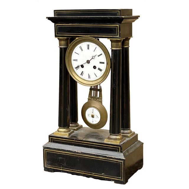 French Boulle Clock with Chines on a Bell For Sale - Image 14 of 14