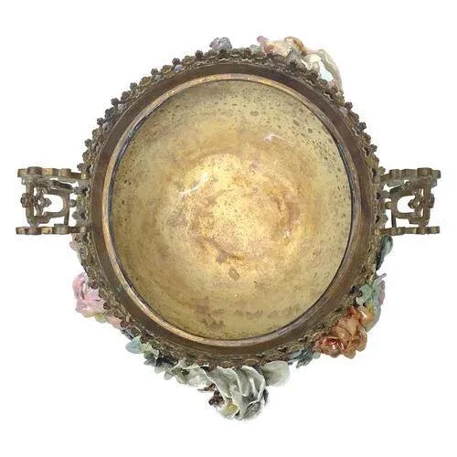 Large Antique Barbotine Majolica Jardiniere For Sale - Image 11 of 13