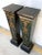 Neoclassical Mid 20th Century Neoclassical Faux Painted Green and Gilt Pedestals - a PAir For Sale - Image 3 of 8