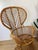 Tan Vintage 1960s Rattan Peacock Style Chair Italian Modern Gio Ponti Style For Sale - Image 8 of 10