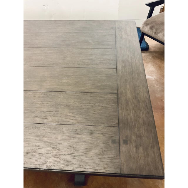 Wood Revelation Organic Modern Espresso Finished Farmhouse Dining Table For Sale - Image 7 of 7