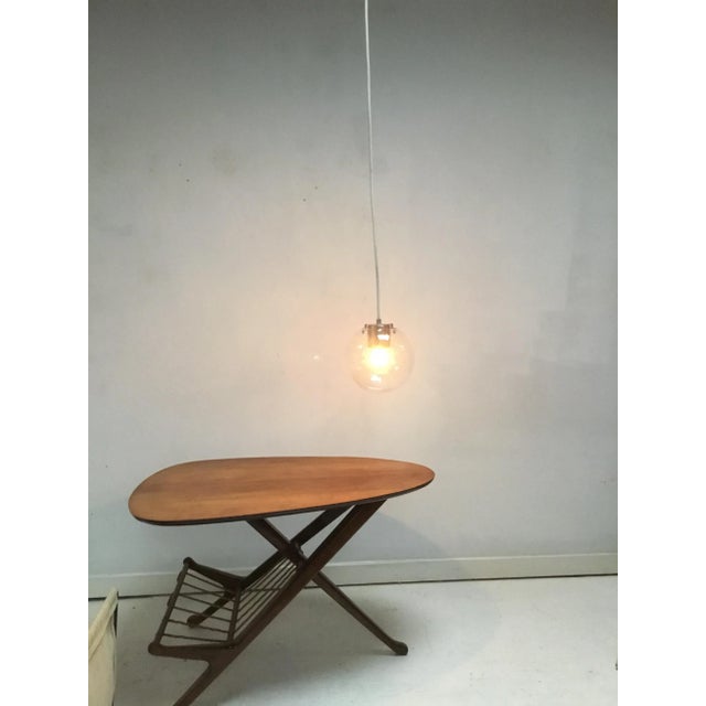 Small Vintage Glass Globe Pendant from Raak For Sale - Image 4 of 5