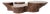 Slice Me Up Coffee Table in Canaletto Walnut Wood by Pietro Franceschini For Sale