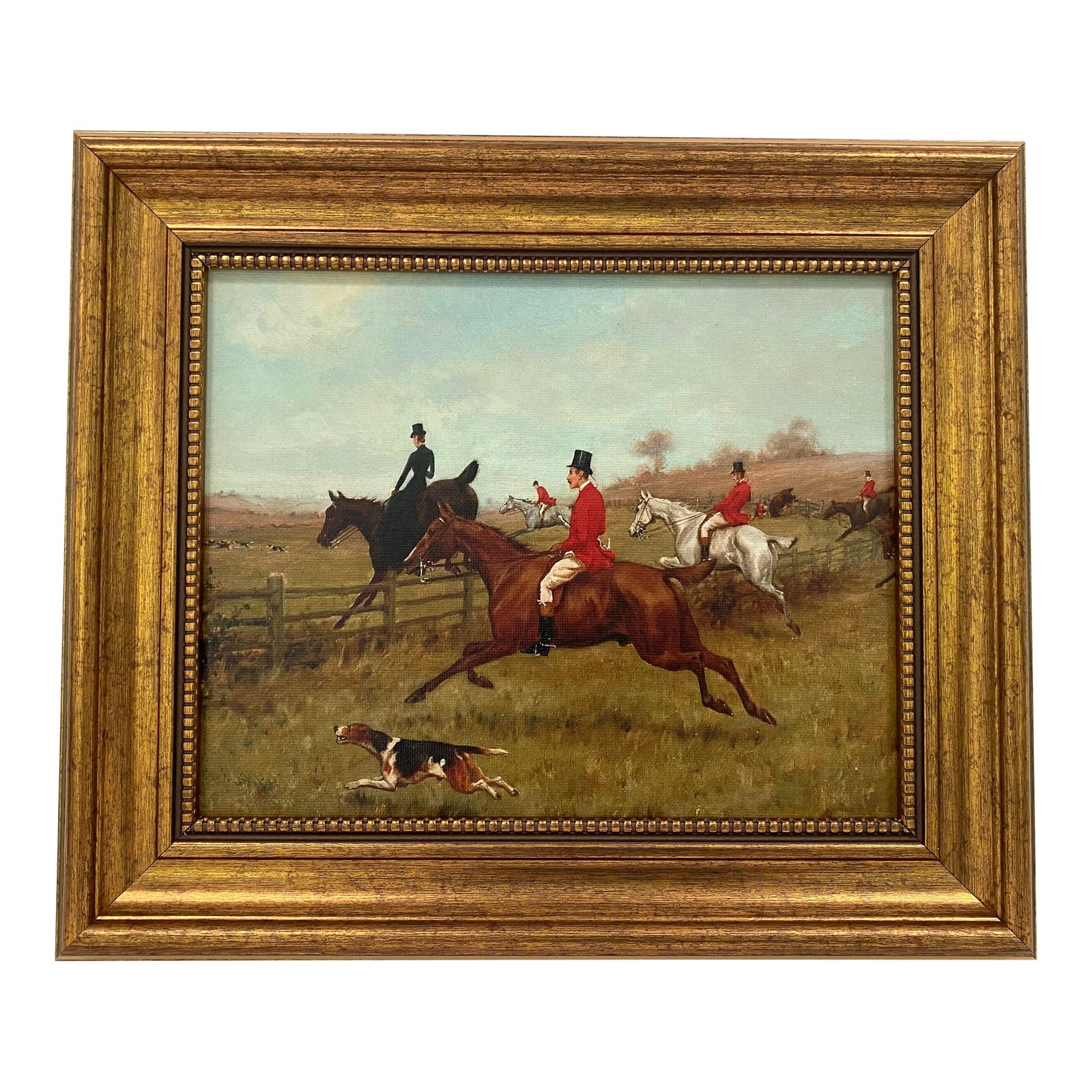 English Fox Hunting Print “The Chase” | Chairish