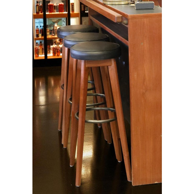 1970s Danish Teak Barstool, 1960s For Sale - Image 5 of 18