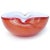 Mid 20th Century Vintage Murano Barbini Orange White Gold Flecks Italian Art Glass Midcentury Bowl Ashtray Dish For Sale - Image 5 of 9