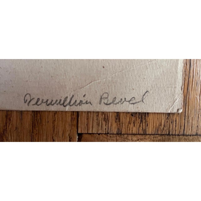 Mid 20th Century Mid 20th Century Aerial View of Lincoln Nebraska Signed Art Print For Sale - Image 5 of 11