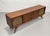 Long + Low Mid Century Modern Walnut and Cane Credenza | Sculptural Kagan Style Wishbone Leg Sideboard, C. 1960's For Sale - Image 11 of 15