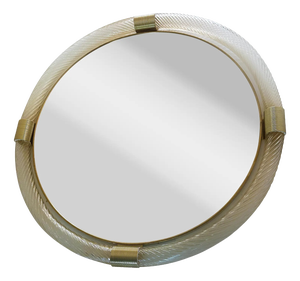 Round Gold Murano Mirror by Simoeng for Simoeng