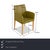The Poltrona Frau chair set consists of a total of four chairs (2x armchairs, 2x without armrests), which are covered in...