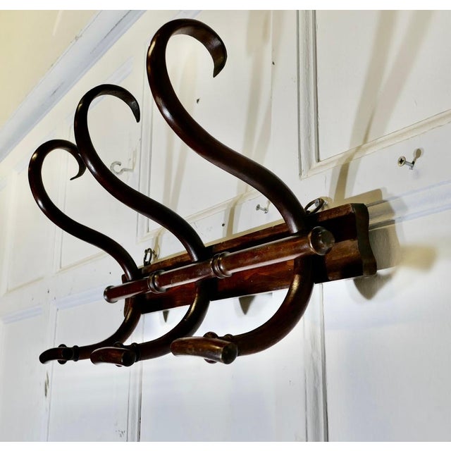 Row of 3 Bentwood Hat and Coat Hooks For Sale - Image 6 of 7