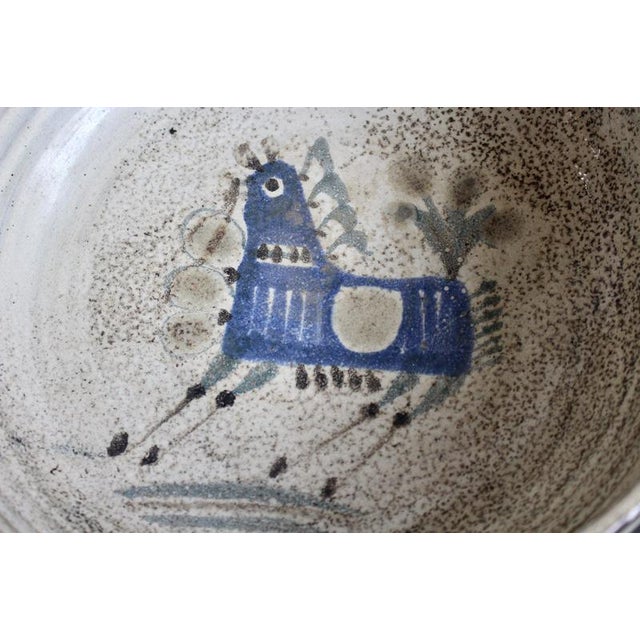 Vintage French Ceramic Bowl by Gustave Reynaud for Le Mûrier, 1960s For Sale - Image 4 of 12