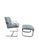 Mid-Century Modern MCM Milo Baughman Cantilever Chair & Ottoman For Sale - Image 3 of 8