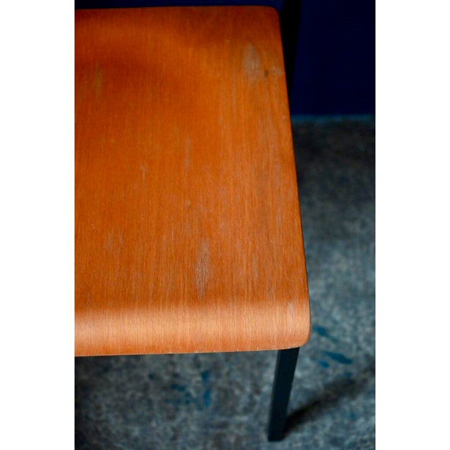 Modernist Chairs in Wood and Metal, 1970s, Set of 4 For Sale - Image 9 of 18