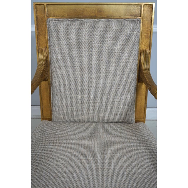 Pair of Neoclassical Gilt Gold Dolphin Open Armchairs For Sale - Image 10 of 18