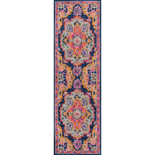 2020s Ibiza Navy Hand Tufted Area Rug 6' X 9' For Sale - Image 5 of 8