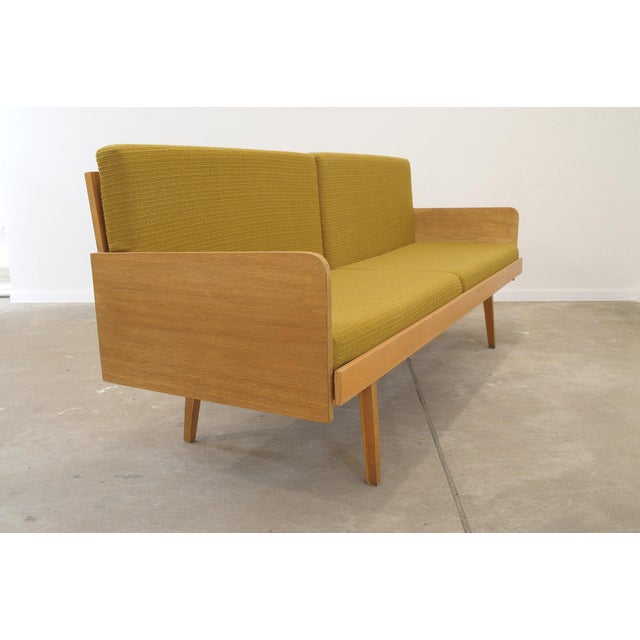 Wood Mid-Century Folding Sofa from Interier Praha, Czechoslovakia, 1960s For Sale - Image 7 of 18