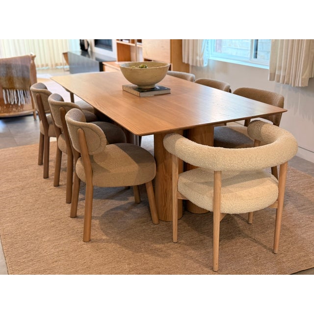 2020s Maiden Home Reade 84" Dining Table in Pecan For Sale - Image 5 of 11