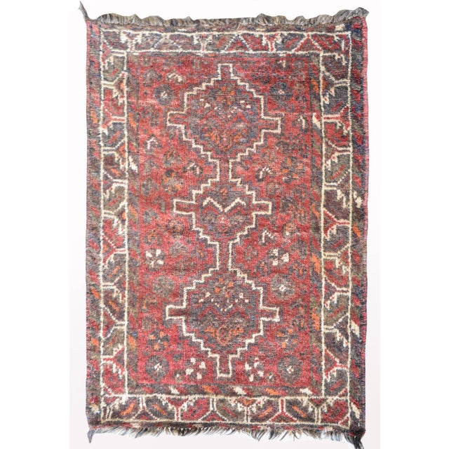 Vintage Mid Century Shiraz Rug For Sale - Image 12 of 12
