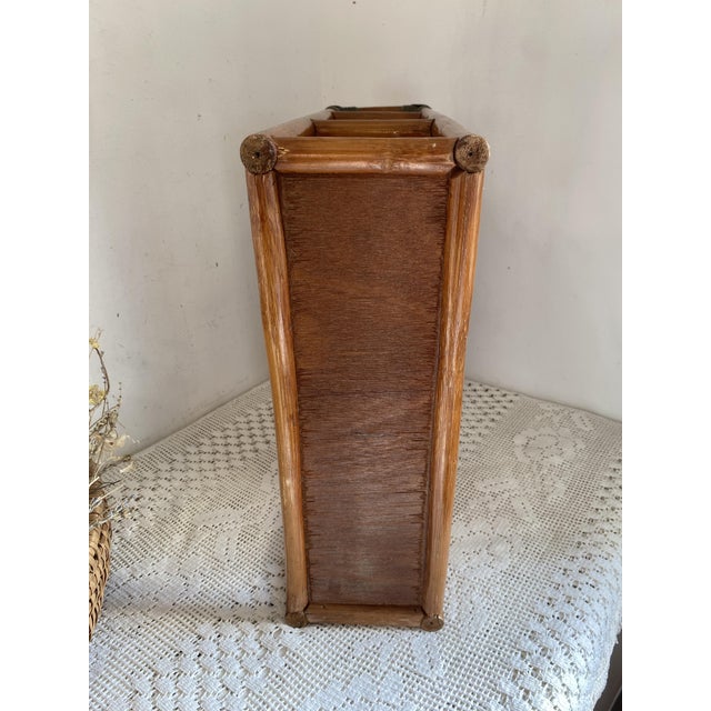 Bamboo and Rattan Shelf, 1970s For Sale - Image 13 of 15