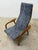 Yngve Ekström Lamino Teak Wood Frame Armchair With Sheepskin Fabric for Swedese For Sale - Image 13 of 17