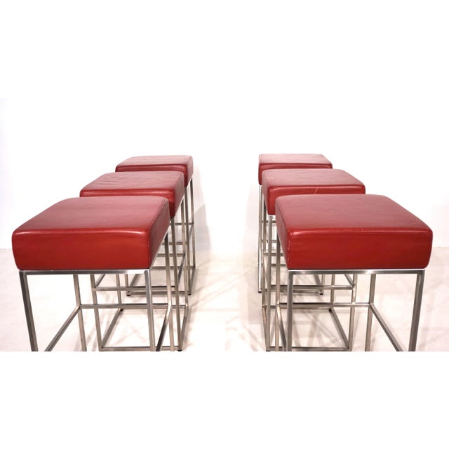 Postmodern Vintage DS 218/55 Bar Stools by Paolo Piva for de Sede, 2017, Set of 6 For Sale - Image 3 of 18