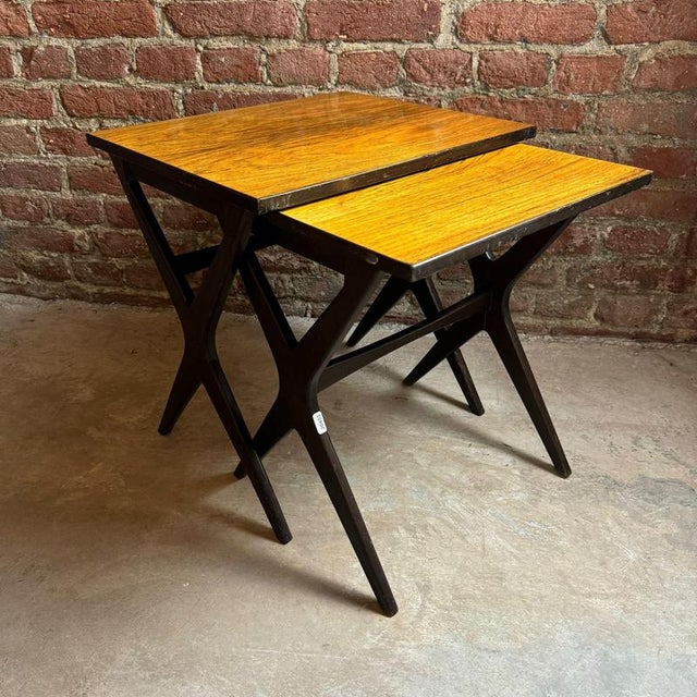 Vintage Danish Nesting Tables in Rosewood, 1960s, Set of 2 For Sale - Image 5 of 5