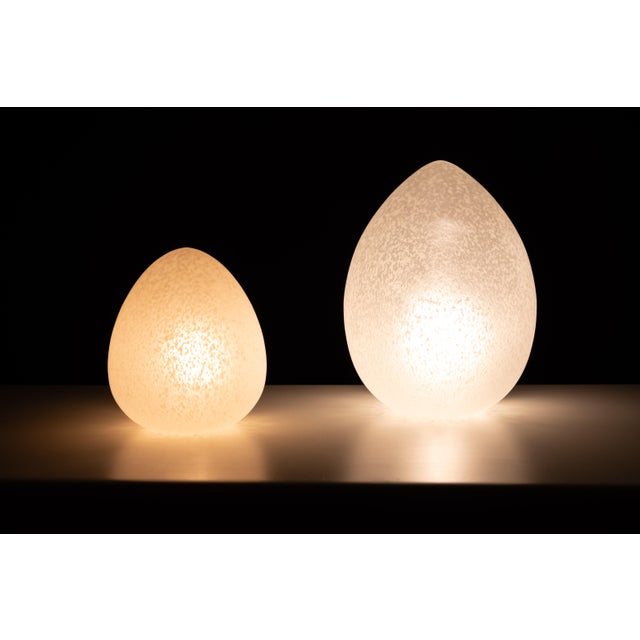 1970s France Egg Lamps from Domec Luminaires, 1970s, Set of 2 For Sale - Image 5 of 10