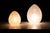 1970s France Egg Lamps from Domec Luminaires, 1970s, Set of 2 For Sale - Image 5 of 10