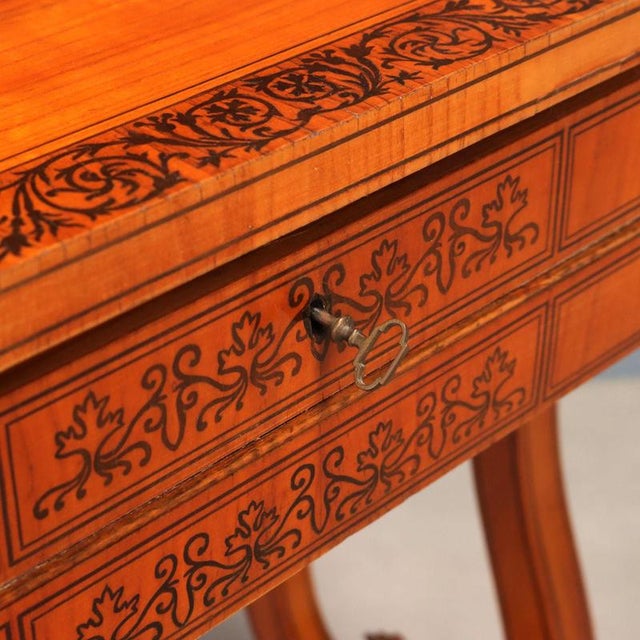 Wood Charles X Worktable in Cherry For Sale - Image 7 of 13