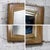 1974 Modern Wall Mirror by Thomasville Rectangular Oak Frame With Brass Plated Detail For Sale - Image 13 of 18