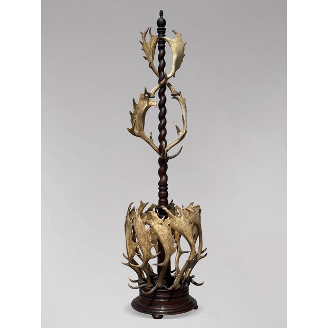Antique Antler Coat Stand by J. Parker of Woodstock, 1850 For Sale - Image 12 of 12