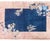 A luminous Chinese Art Deco rug from the 1920s30s, hand-knotted with a striking palette of deep indigo, lavender, and...