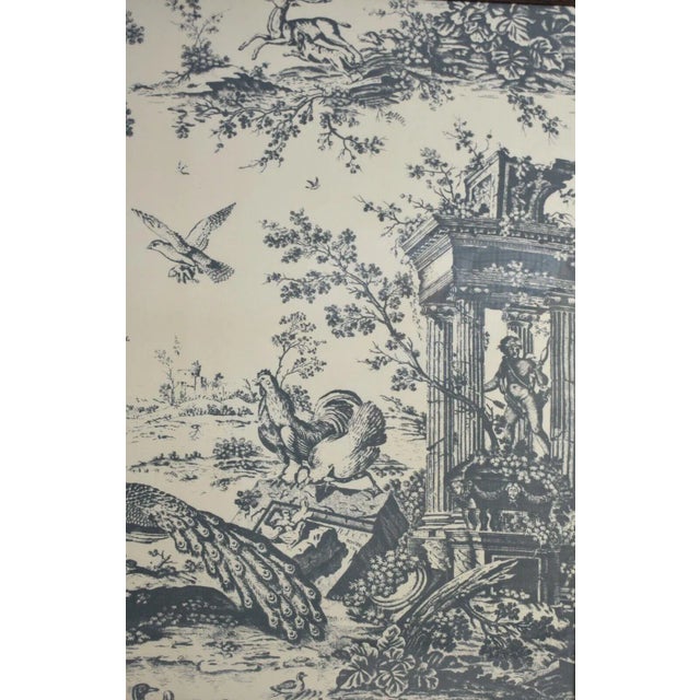 Traditional Schumacher Colonial Williamsburg Jones Toile Framed Fabric For Sale - Image 3 of 9