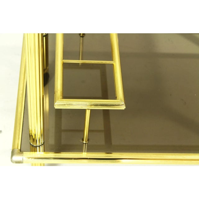 1980s Italian Brass Serving Trolley, 1980s For Sale - Image 5 of 8