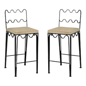 Pair of 'Méandre' Counter Stools by Design Frères