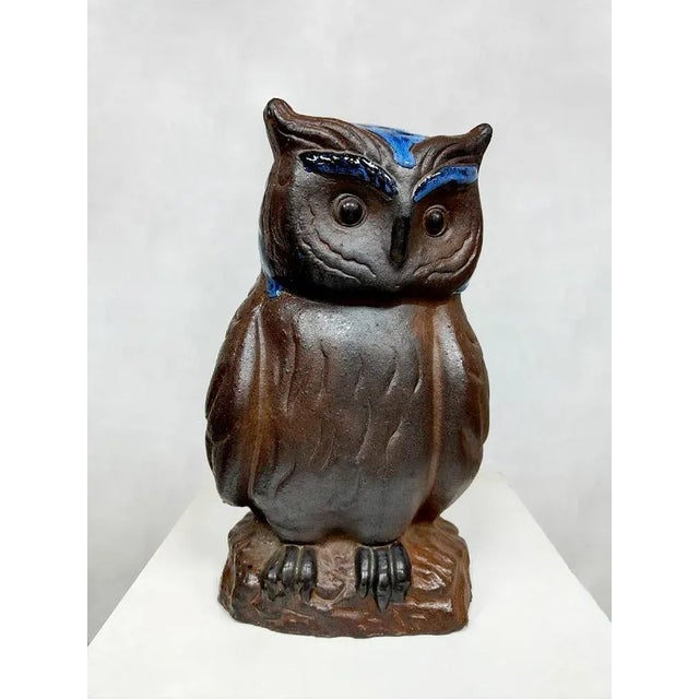 1980s Vintage Ceramic Owl, 1980s For Sale - Image 5 of 5