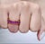 Natural 8.33 cts ruby band ring in 18k gold For Sale - Image 9 of 18