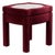 Burgundy Velvet Piero Ottoman by Ceraudo For Sale