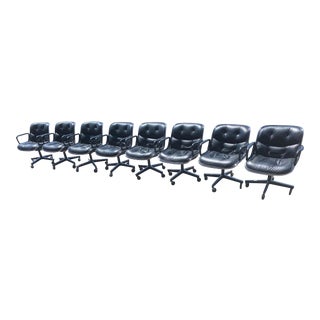 Mid Century Modern Knoll Executive Desk Chairs - Set of 8 For Sale
