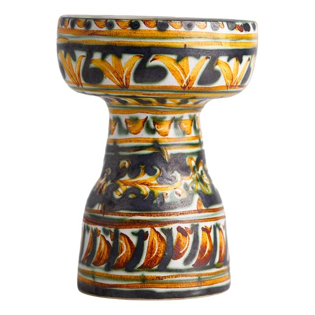 French Ceramic Candleholder by Paul Yvain, 1960s For Sale
