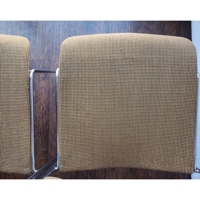 1970s Vintage David Rowland for Gf Business Equipment 40/4 Upholstered Chairs - A Pair For Sale - Image 10 of 16