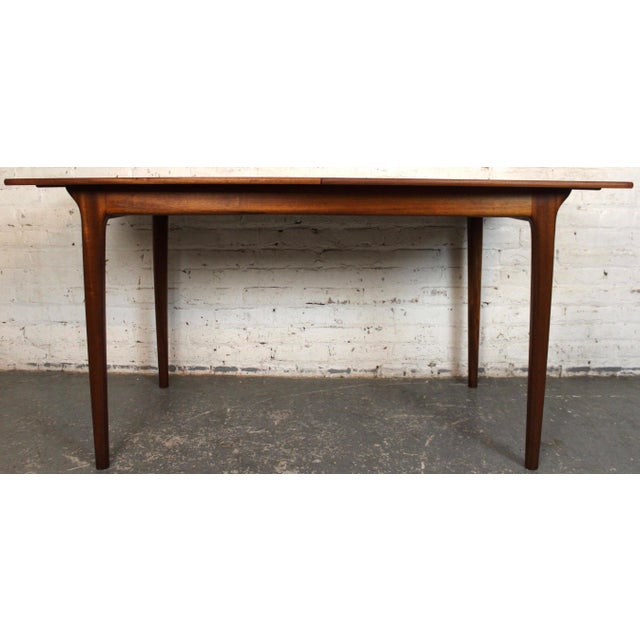 Brown Mid 20th Century A. H. McIntosh Teak Butterfly Leaf Dining Table For Sale - Image 8 of 14