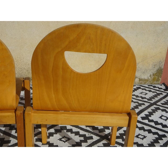 Light Beech Dining Chairs, Set of 2 For Sale - Image 16 of 18