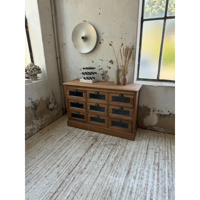 Walnut Seed Merchant Sideboard, 1950 For Sale - Image 12 of 18