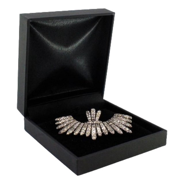 Gold and Silver Brooch For Sale